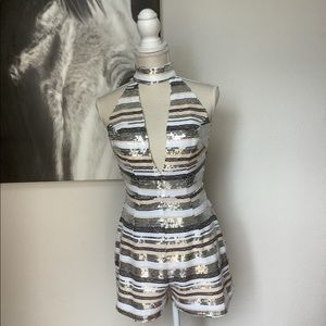 Super cute sequin romper